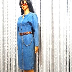 Vintage Paris Blues Dress/Long Coat
